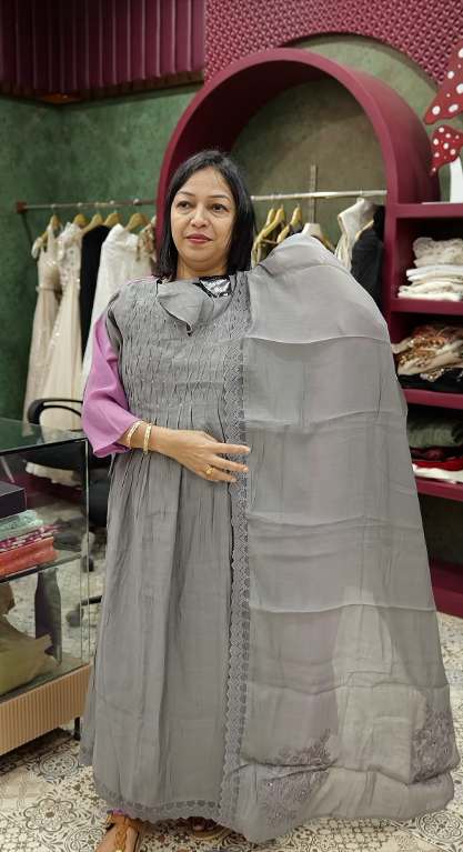 salwar suit sets -ash shade Search code 3515