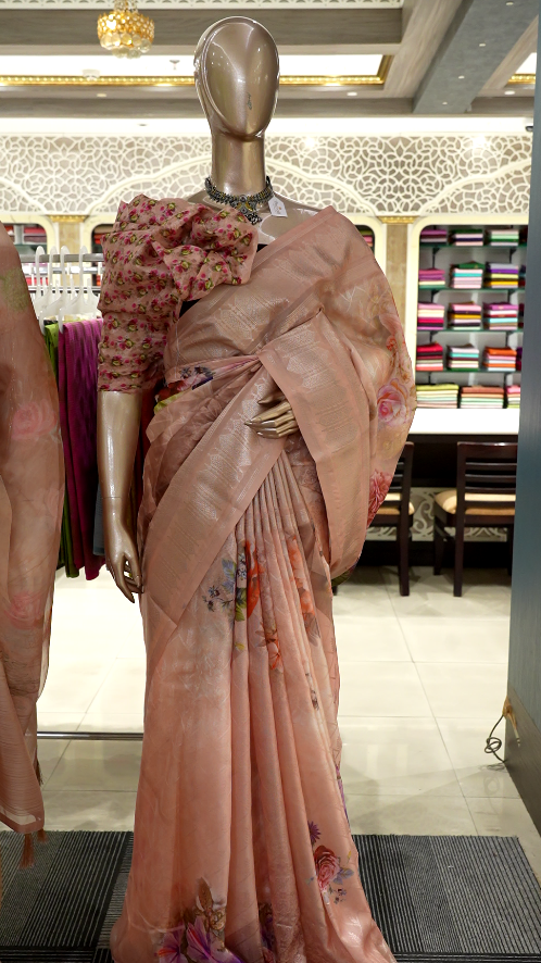 Quick saile saree - Onion   color Search code 5301