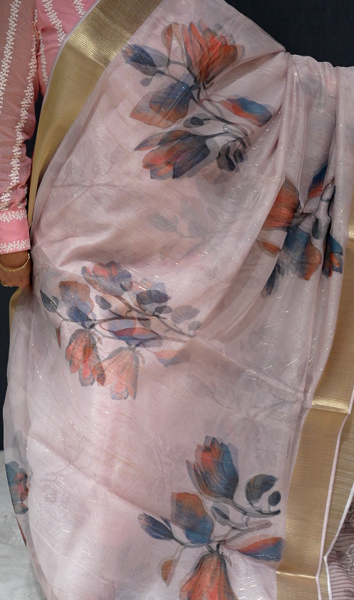 Quick saile saree -Light pink  color Search code 5311