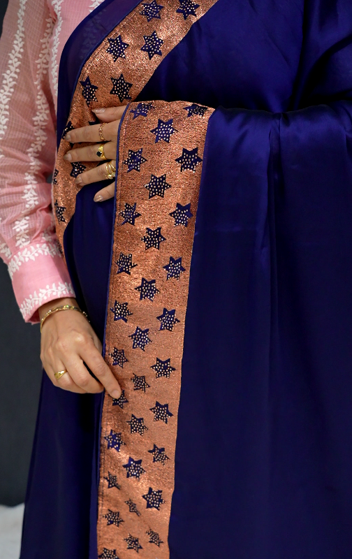 Quick saile saree - Blue color Search code 5313