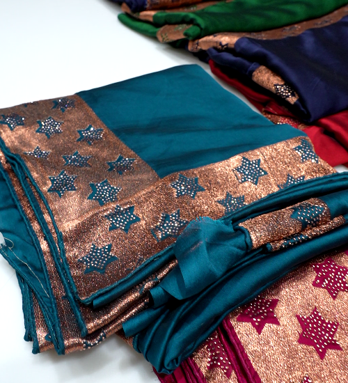 Quick saile saree - Till blue  color Search code 5315