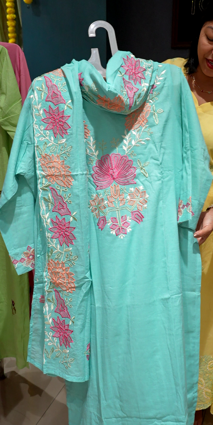 Salwar suit set- Blue shade Search code 3702