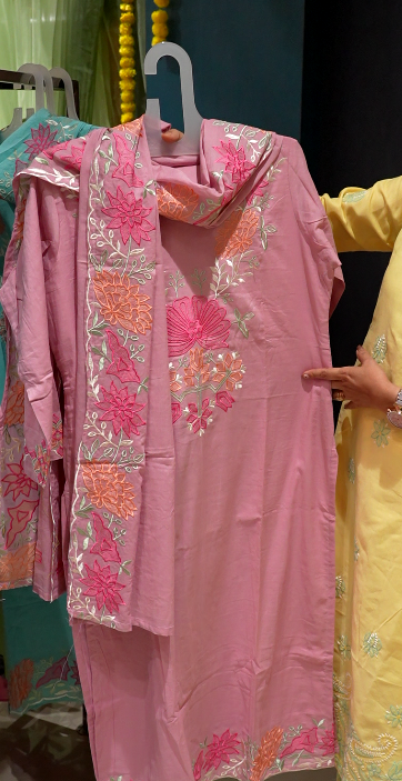 Salwar suit set- Onion pink shade Search code 3703