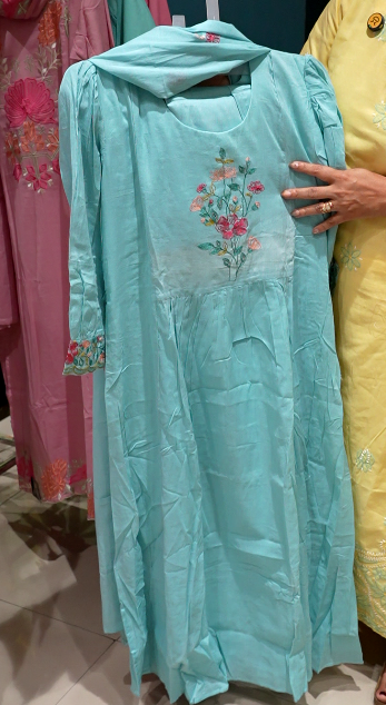 Salwar suit set- Blue  shade Search code 3704