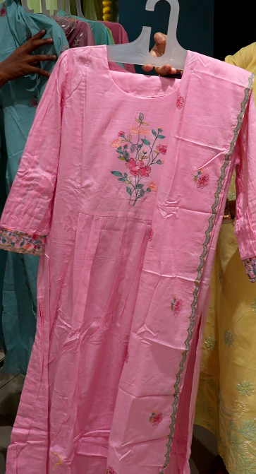 Salwar suit set- Onion pink shade Search code 3705