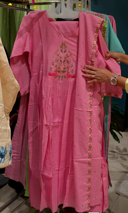 Salwar suit set- pink shade Search code 3707