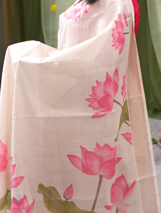 Saree - Rose gold shade Search code 9000