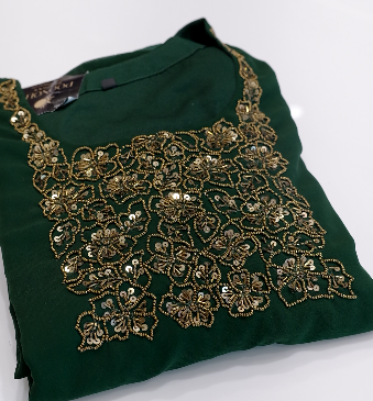QUICK SALE SALWAR SUIT SETS  - bottle green color shade Search code 3004