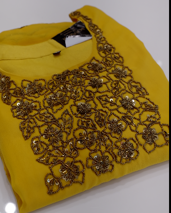 QUICK SALE SALWAR SUIT SETS  - yellow shade color shade Search code 3006