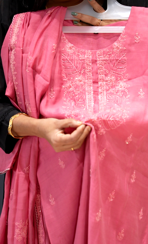salwar suit set- Pink  shade Search code 5558