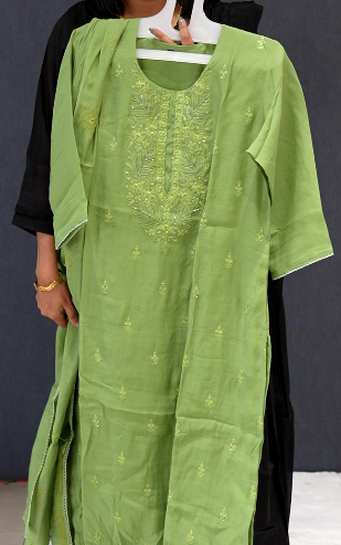salwar suit set- Green shade Search code 5559