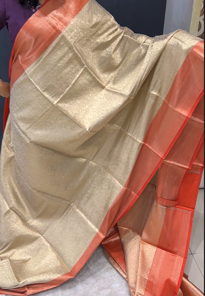 Saree - orange   shade Search code 9001