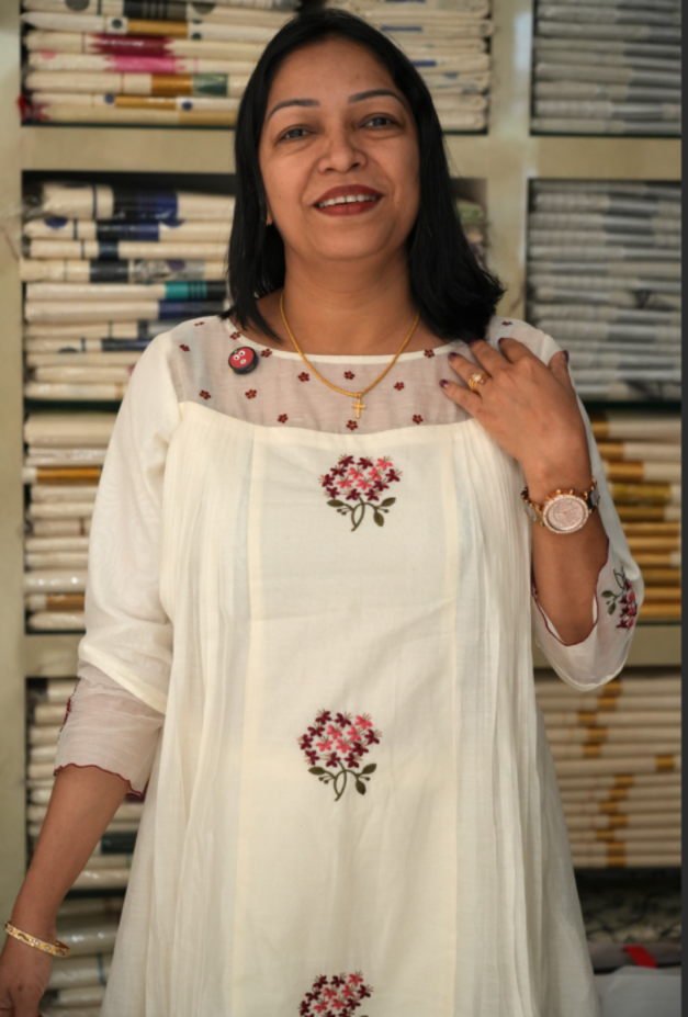 Kurta  Top-  Cream  color Search code 3333