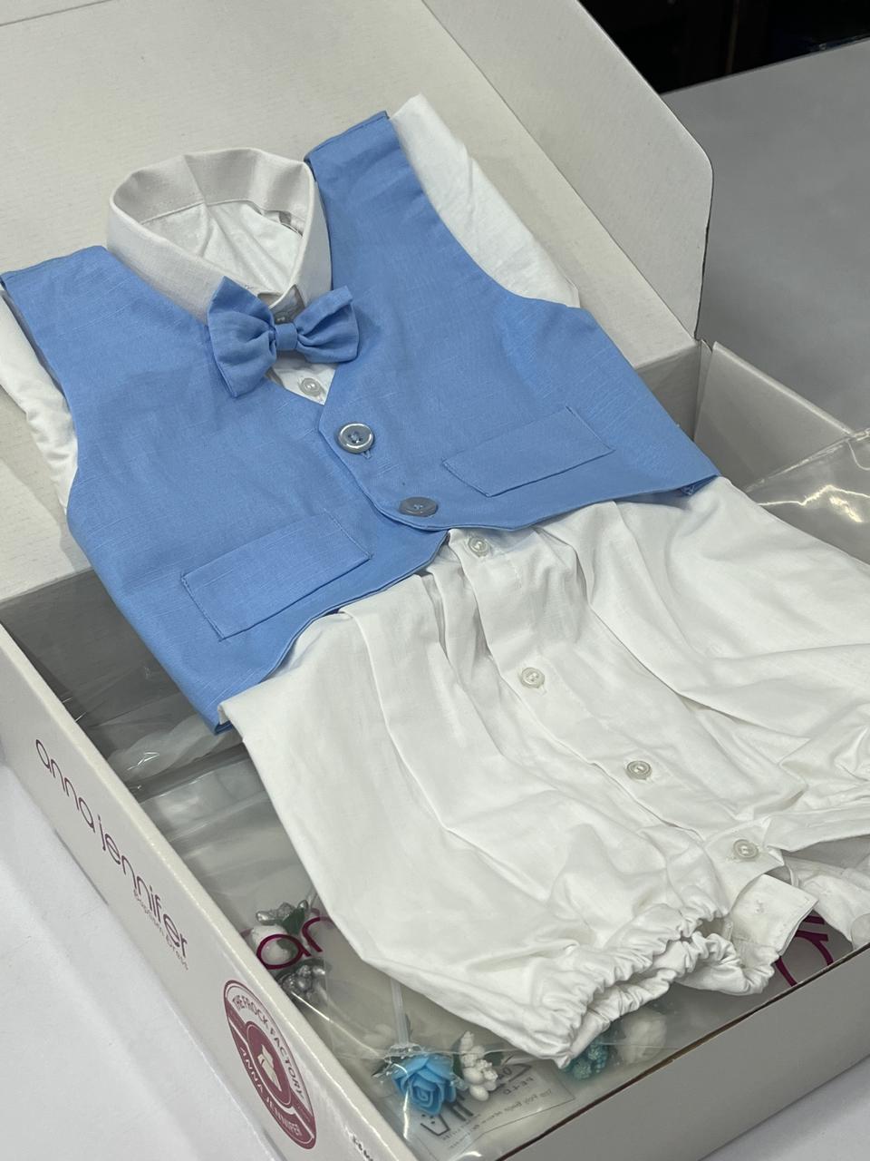 Baptism set  -  White and Blue shade  Search code 8019