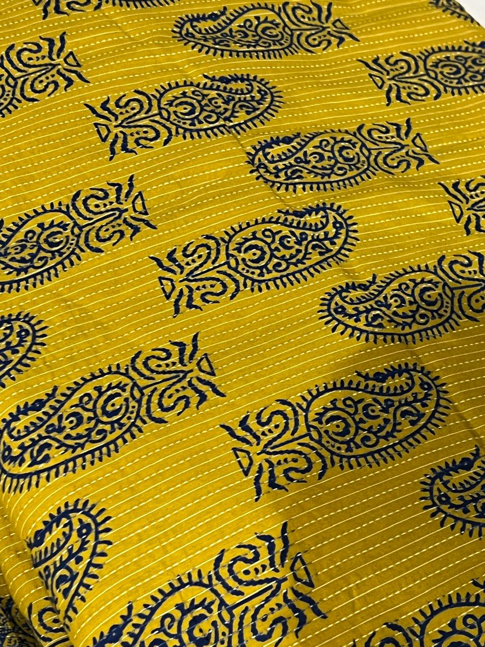 Cotton Running material  - Yellow shade search  code 7665