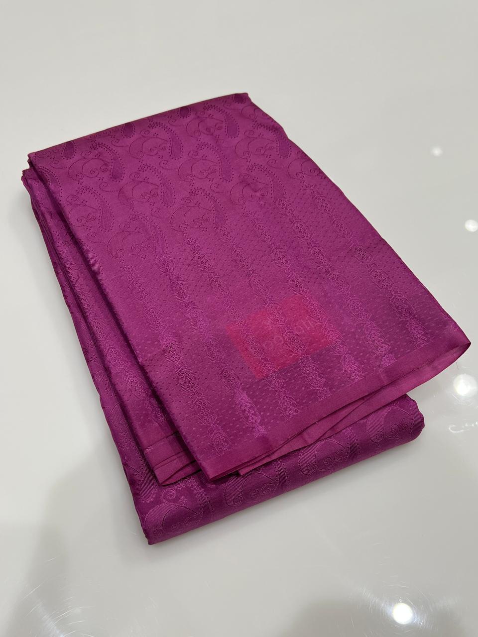 KANCHIPURAM SAREE -  Light violet shade Search code 7582