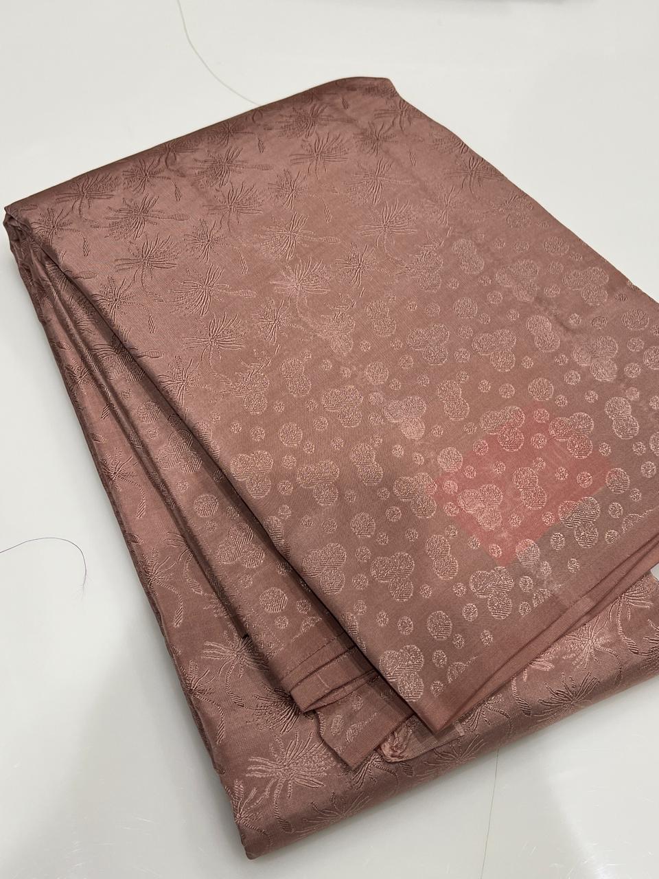 KANCHIPURAM SAREE -Mauve shade Search code 7598