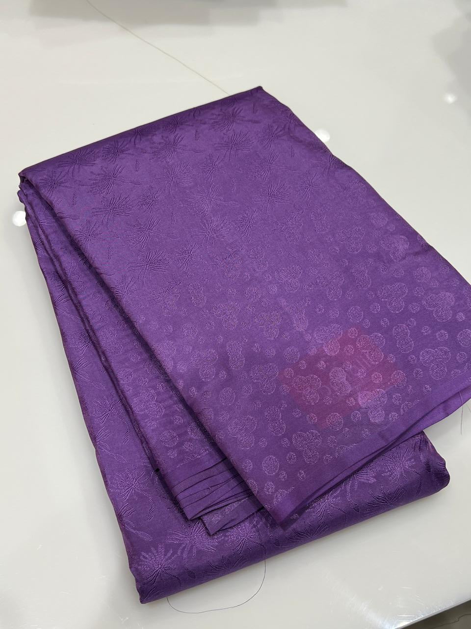 KANCHIPURAM SAREE -Purple shade Search code 7599