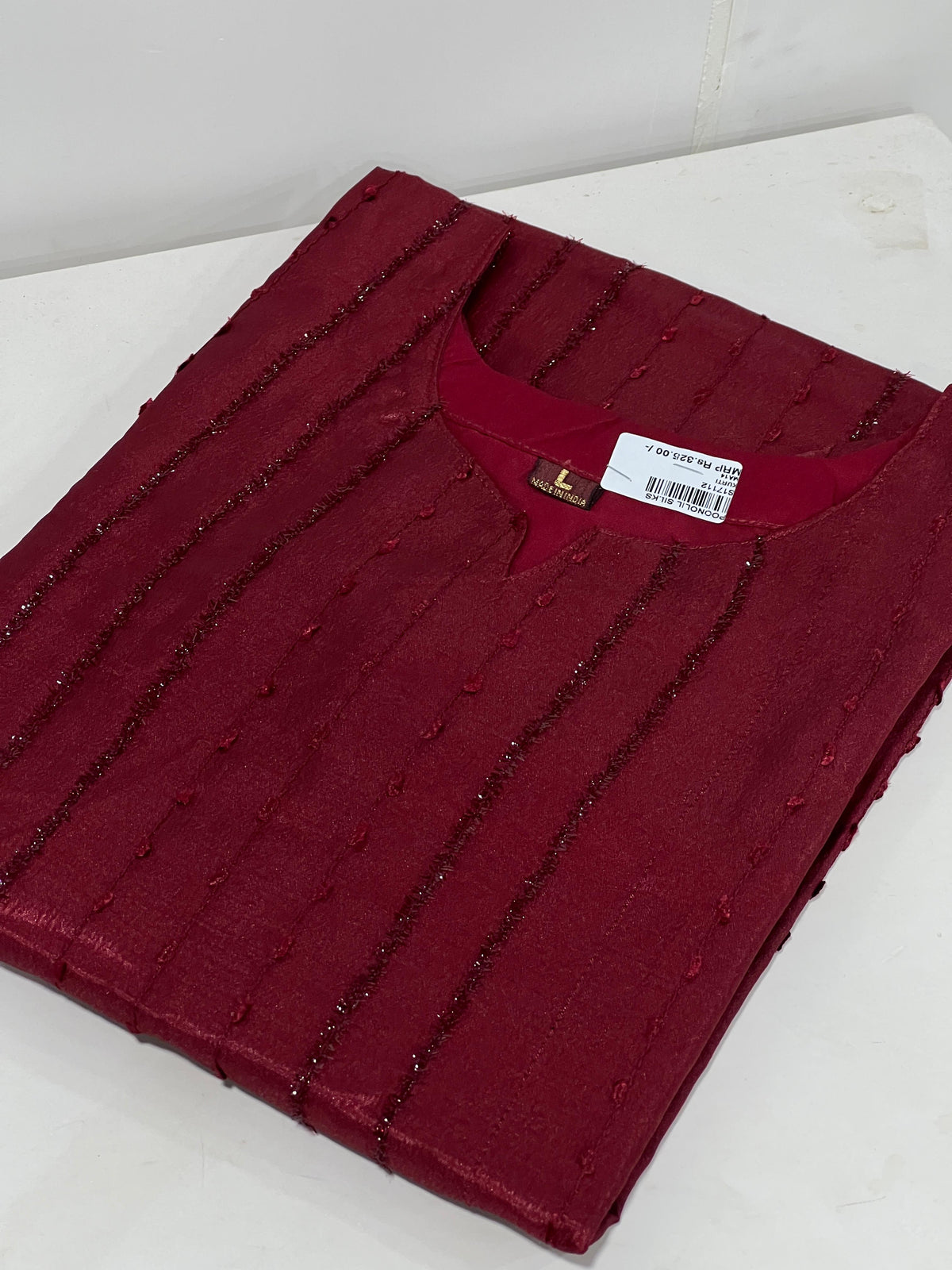 Kurta  Top- Maroon  shade Search code 7221