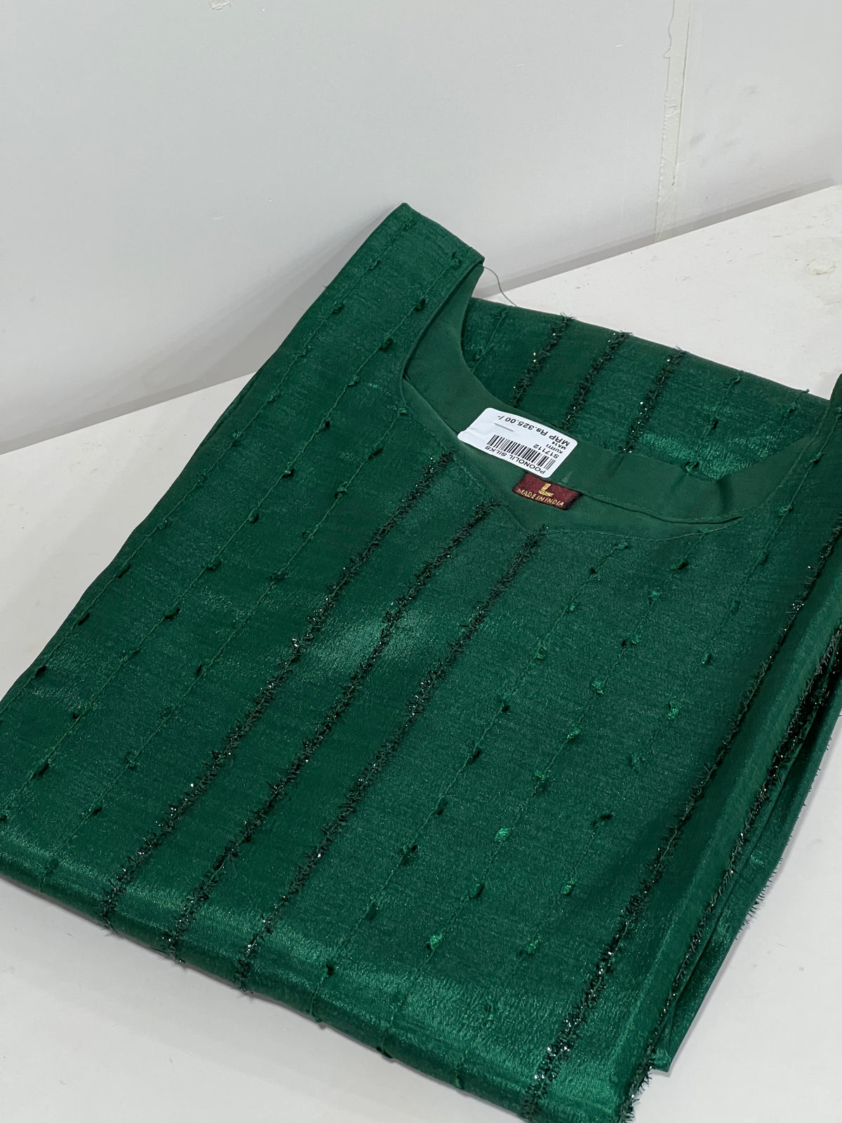 Kurta  Top-  Bottle green shade Search code 7222