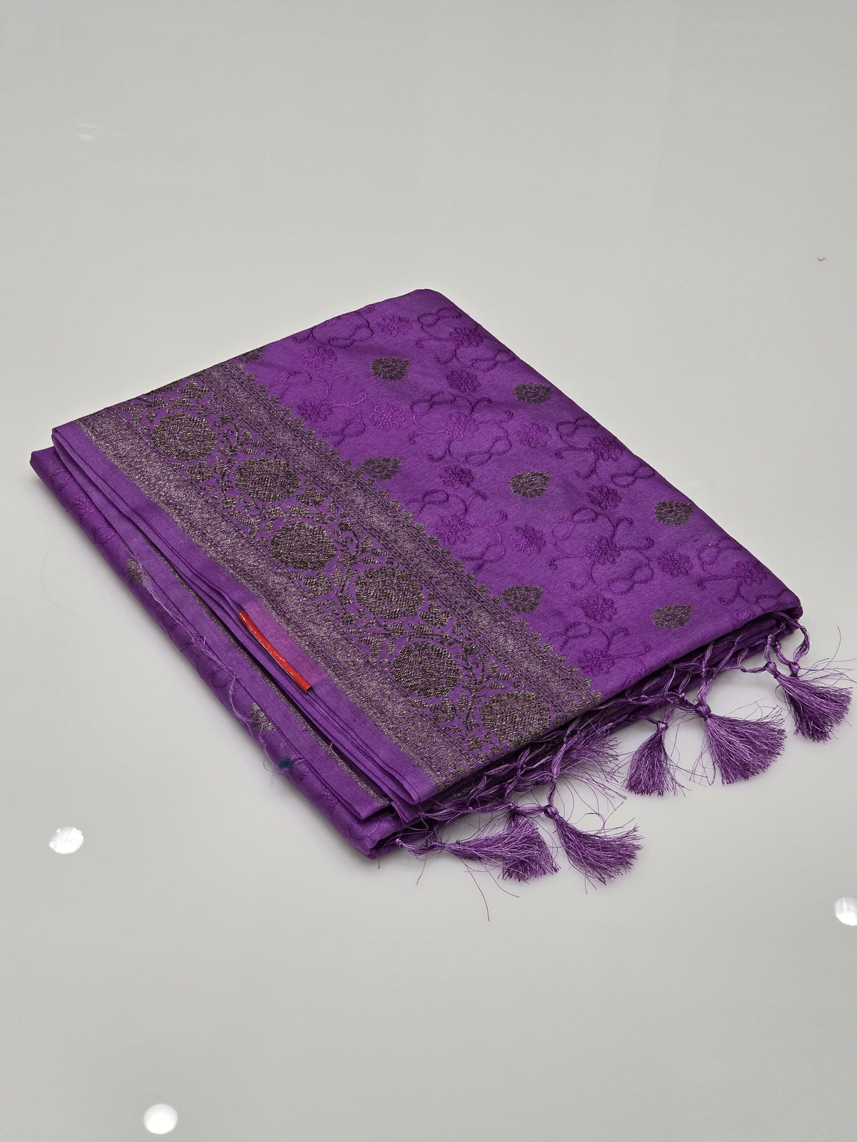 Banarasi sarees - Lavender color Search code 7203