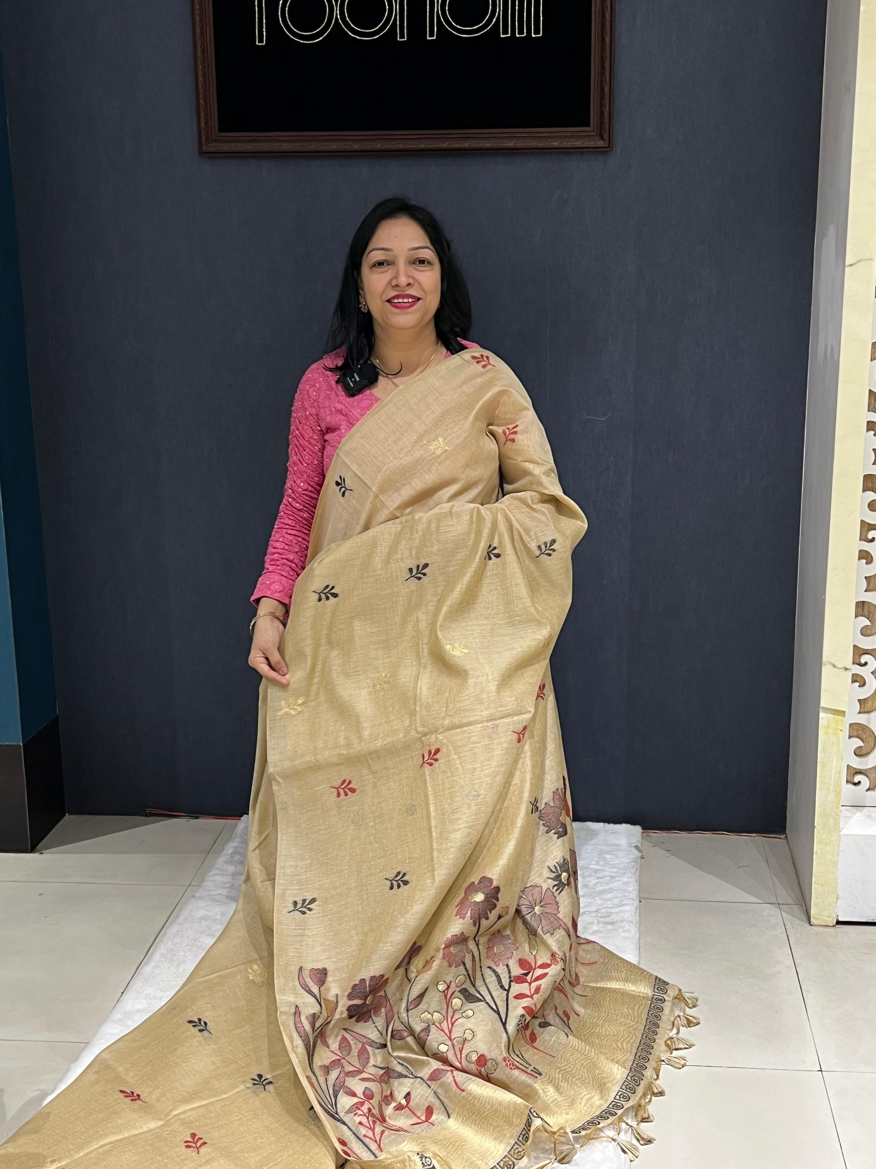 CHANDERI SAREE – Poonolil Silks
