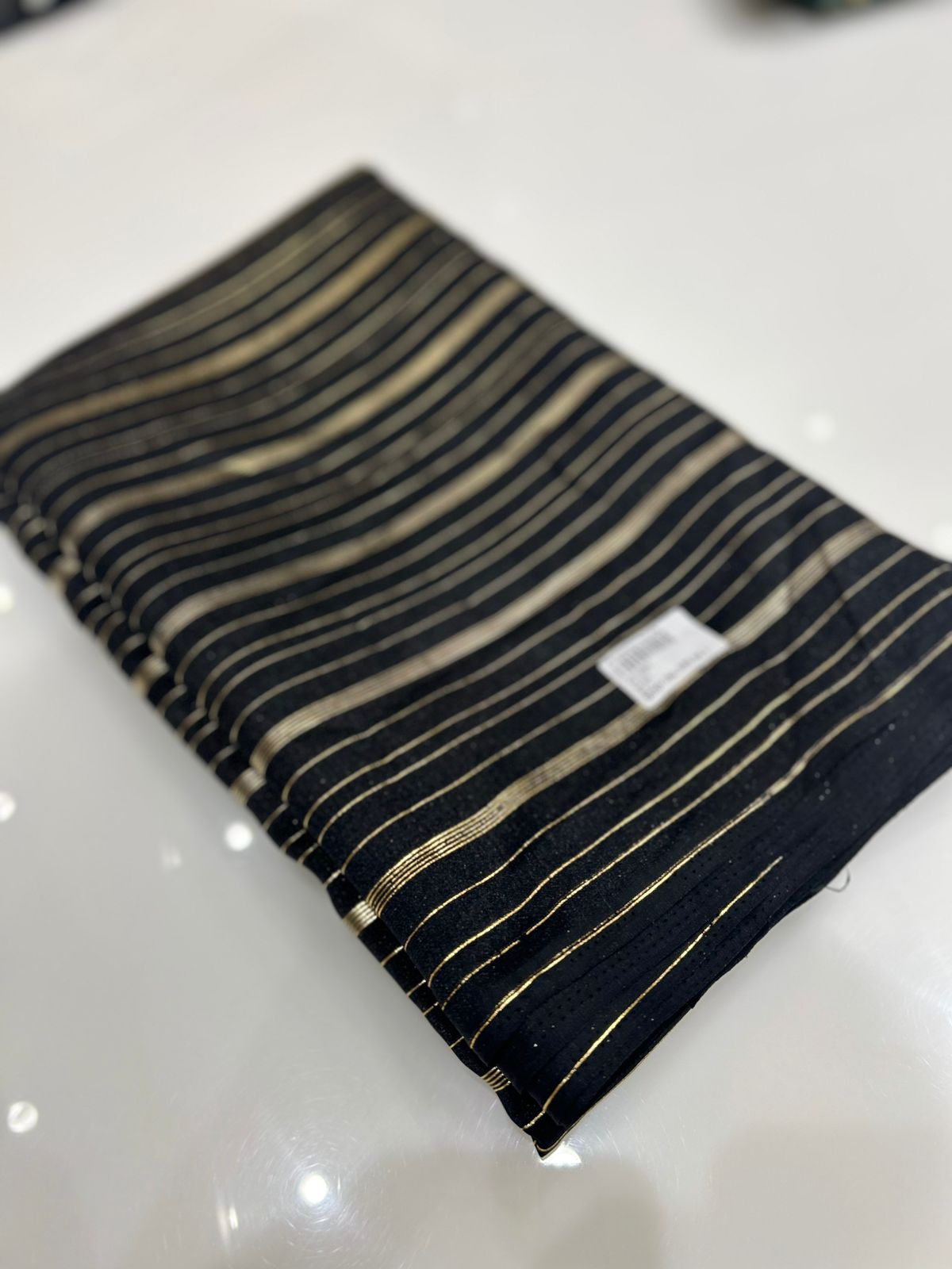 BUDGET FRIENDLY SAREES -Jet black  shade  Search code 3201