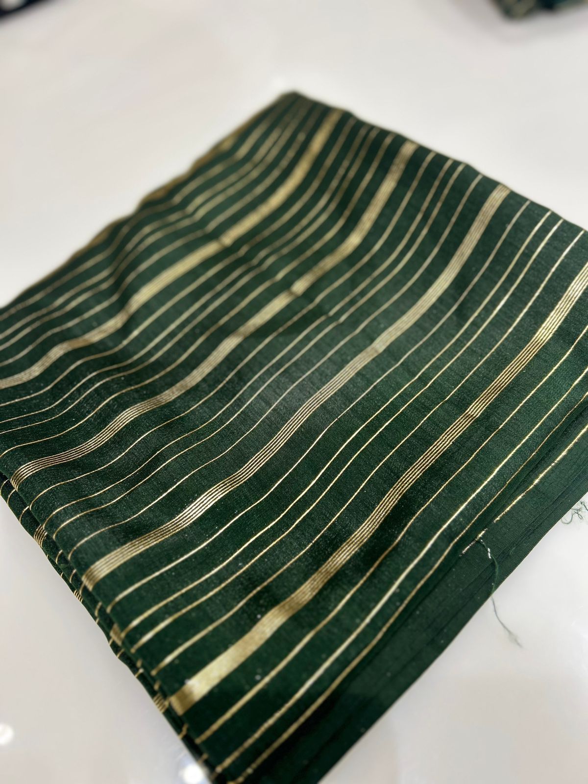 BUDGET FRIENDLY SAREES -Bottle green shade  Search code 3203