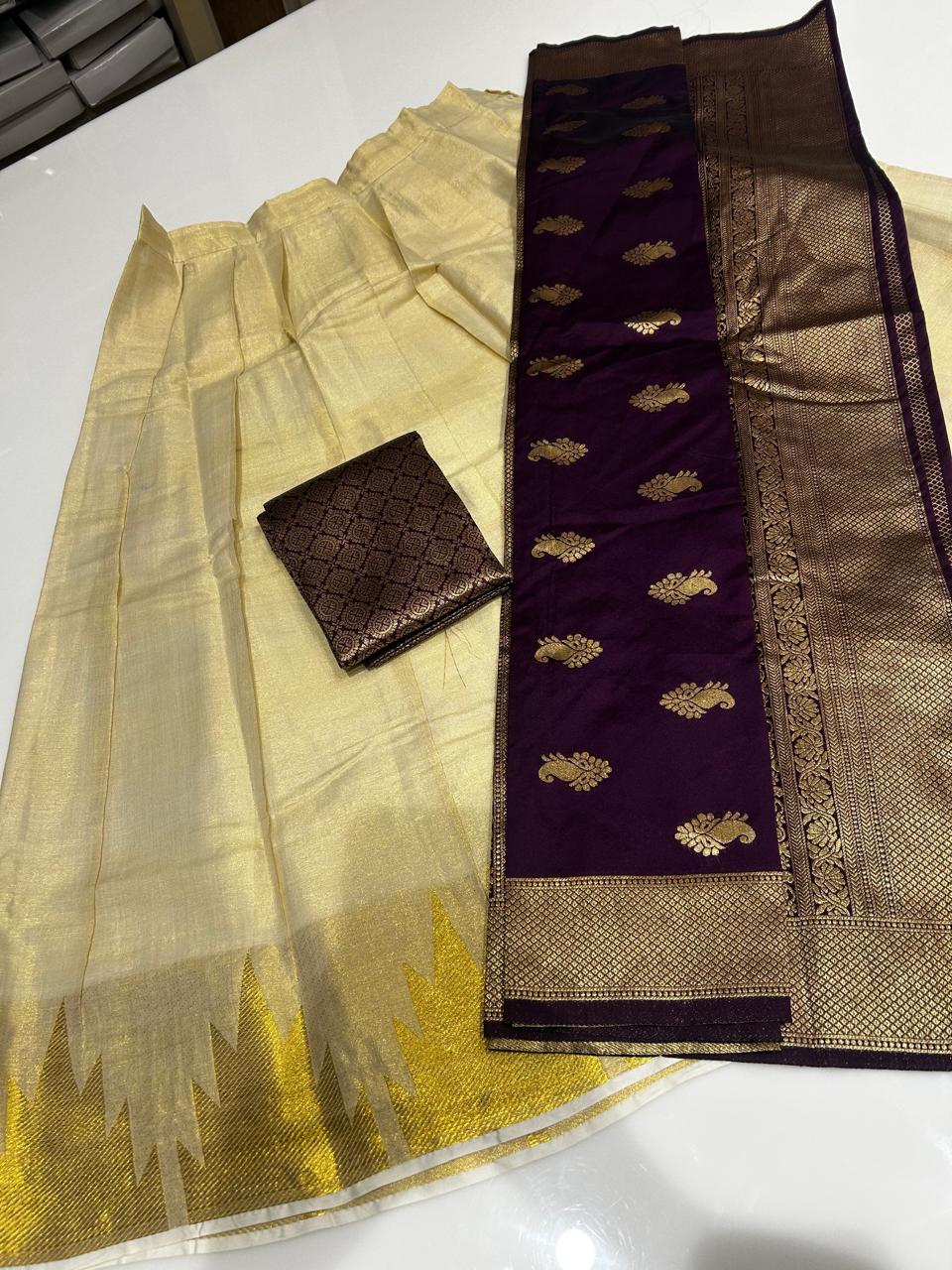 Davani- Golden Tissue - Wine color Search code 3631