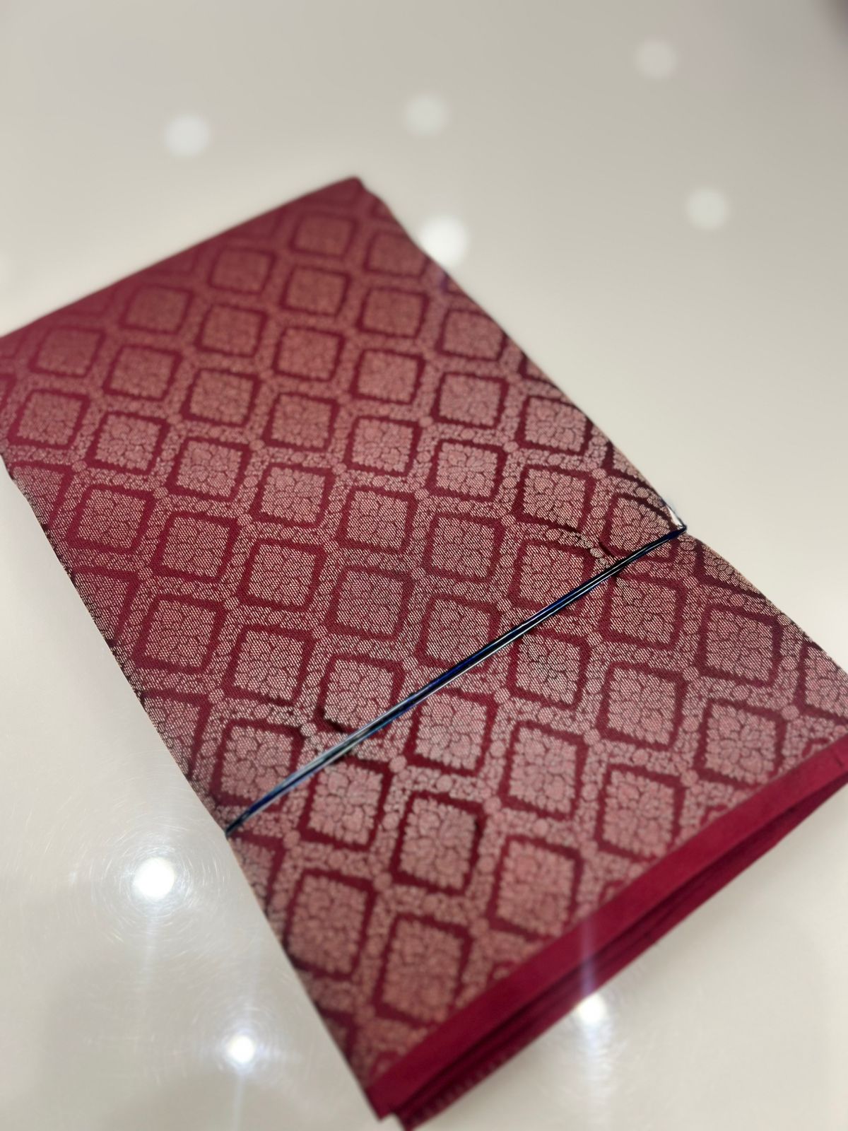 KANCHIPURAM SAREE -Kanchi Maroon   shade Search code 6310