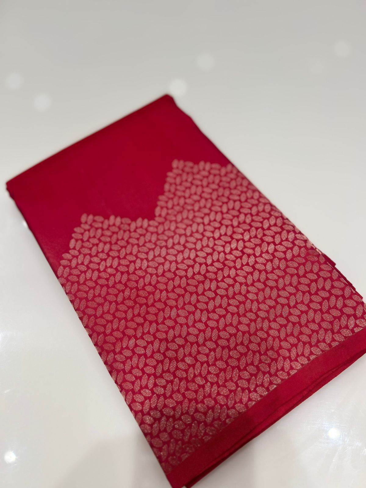 KANCHIPURAM SAREE -Red  shade Search code 6312