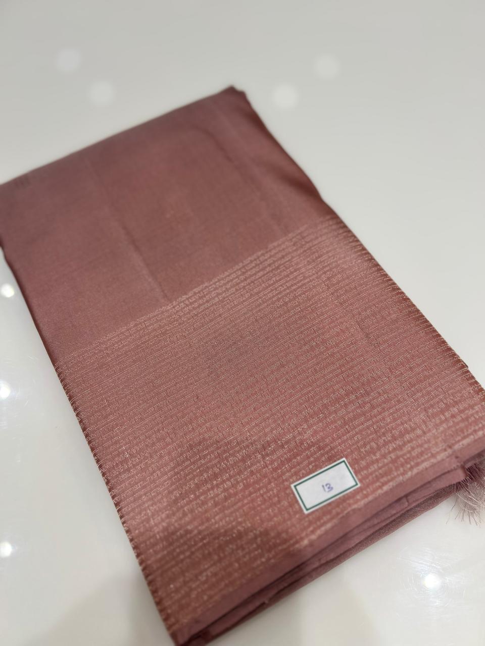KANCHIPURAM SAREE -Tan brown shade Search code 6323