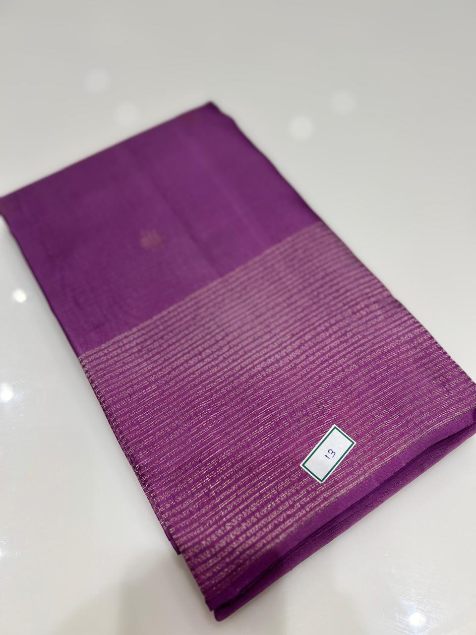 KANCHIPURAM SAREE -Lavender pink shade Search code 6324