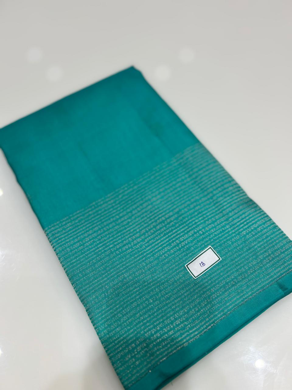 KANCHIPURAM SAREE -Safer green  shade Search code 6320