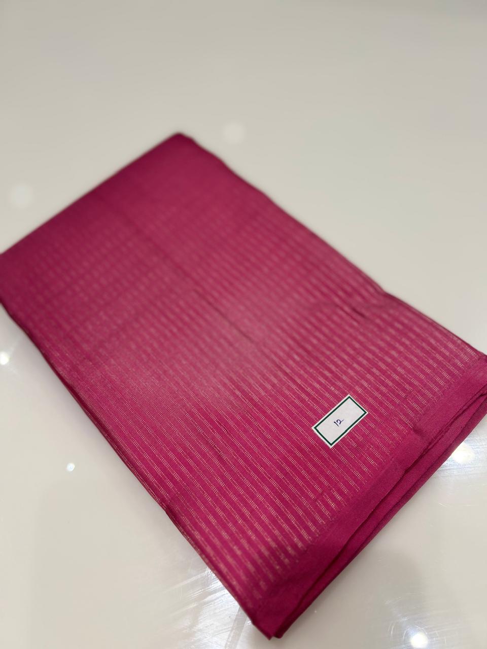 KANCHIPURAM SAREE -Pink  shade Search code 6329