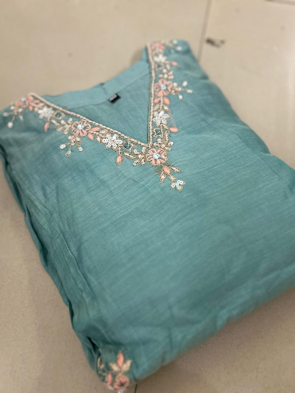 Salwar suit set -Blue shade Search code 5661