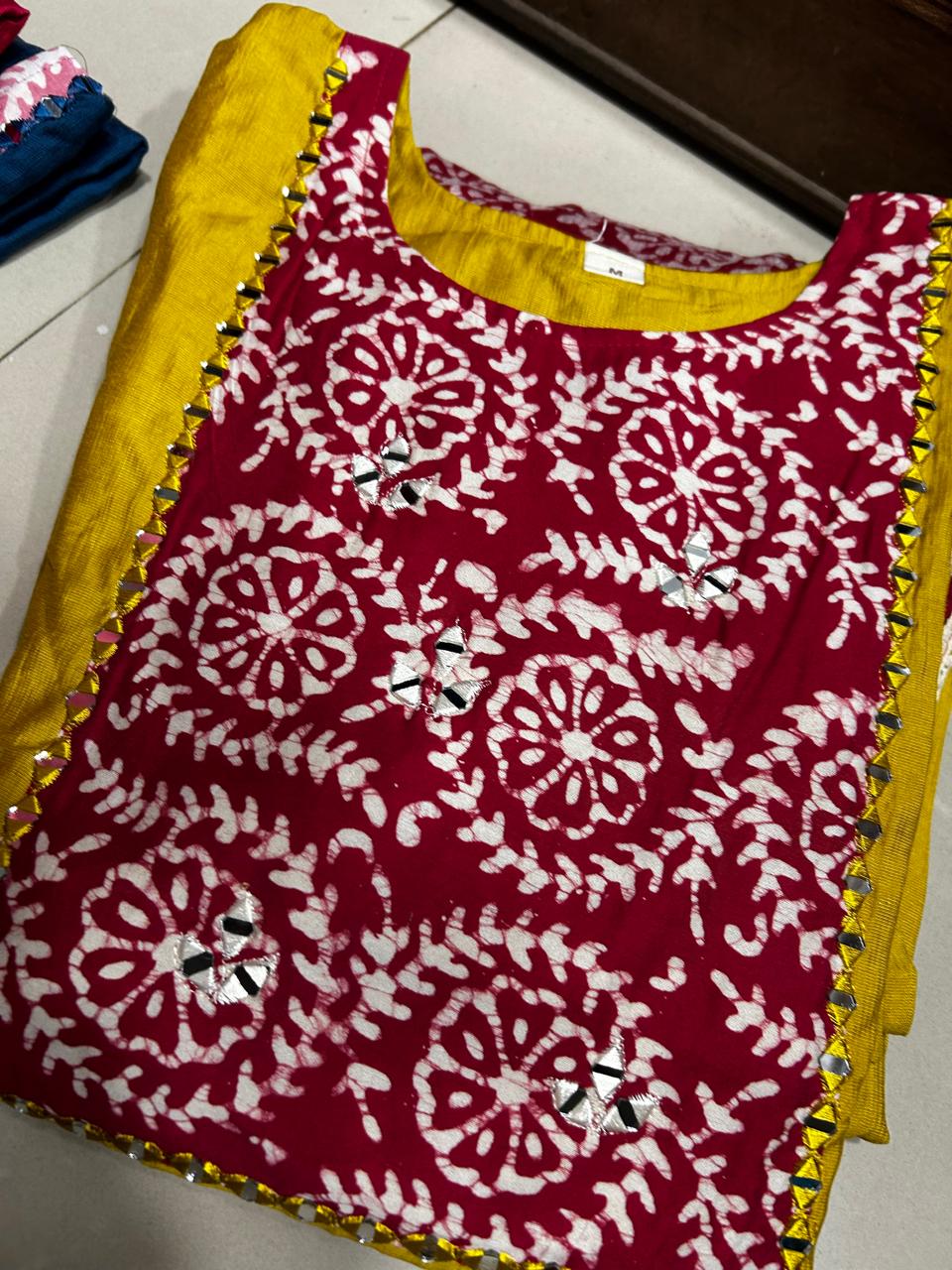 Salwar suit set - Yellow to Maroon   shade Search code 5665