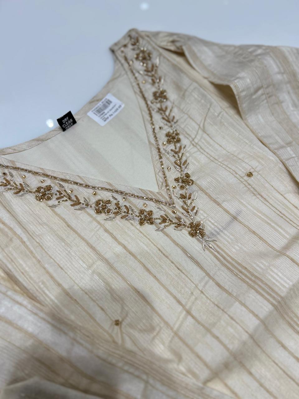 Salwar Suit -Cream Chiku color search code 6900