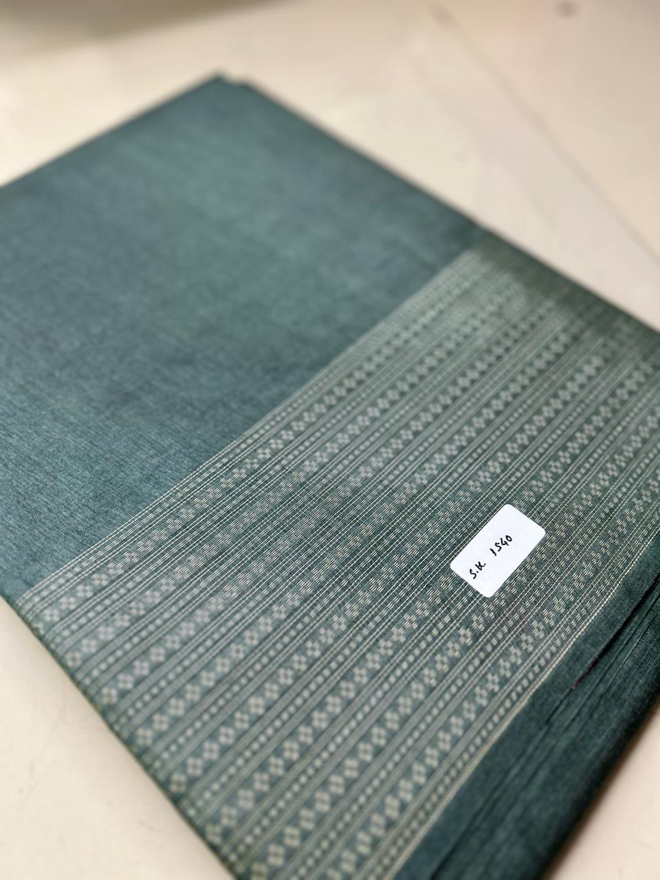 Tussar Saree -Dusty Green shade Search code 1554