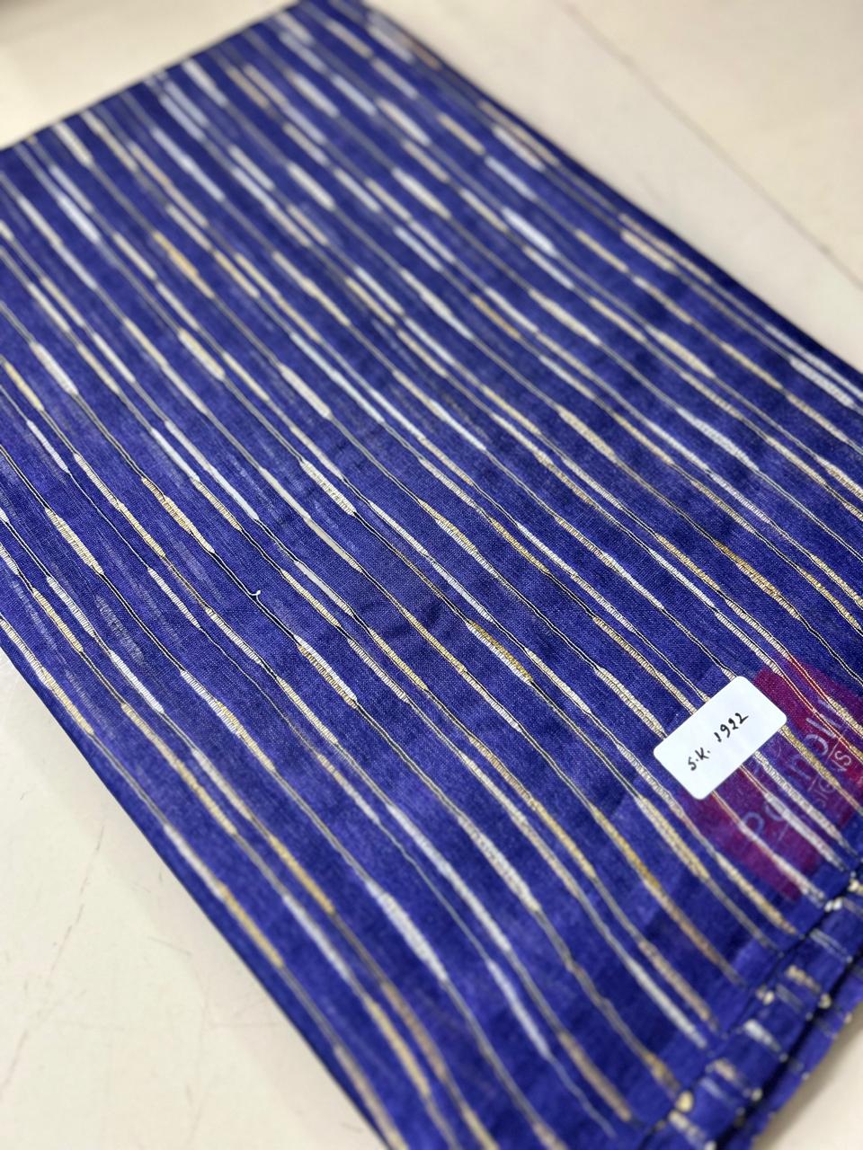 Tussar Saree -Blue shade Search code 1571