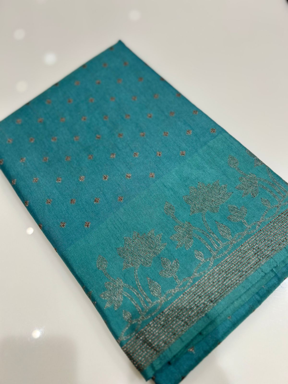 Banarasi sarees -Blue  color Search code 2212