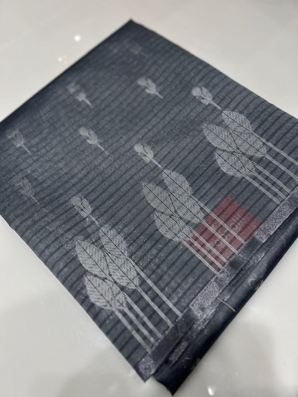 Art Silk  Saree  -Gray shade  Search code 2414