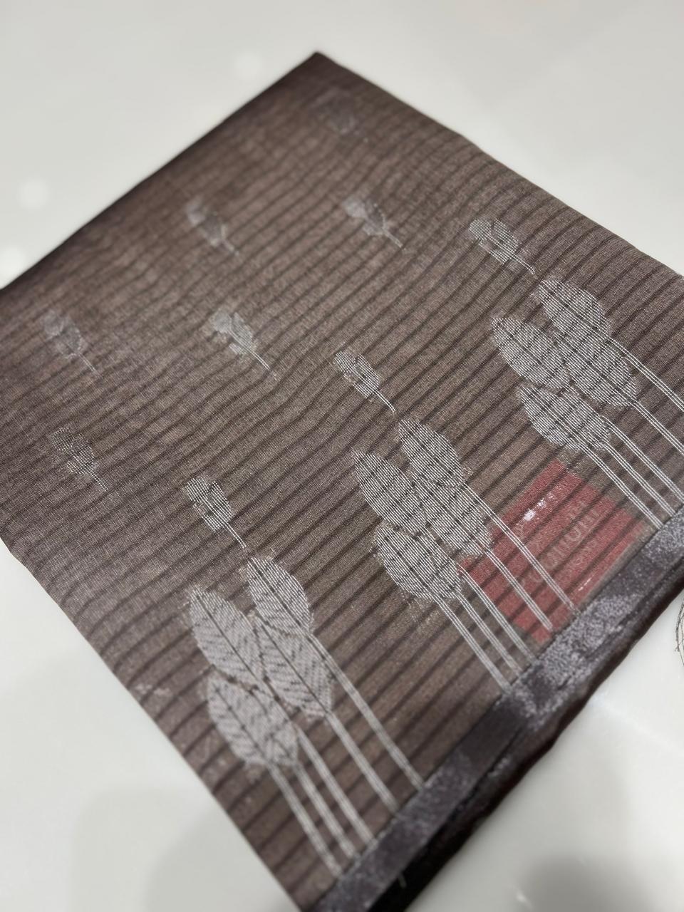 Art Silk  Saree  -Biscuit shade  Search code 2413