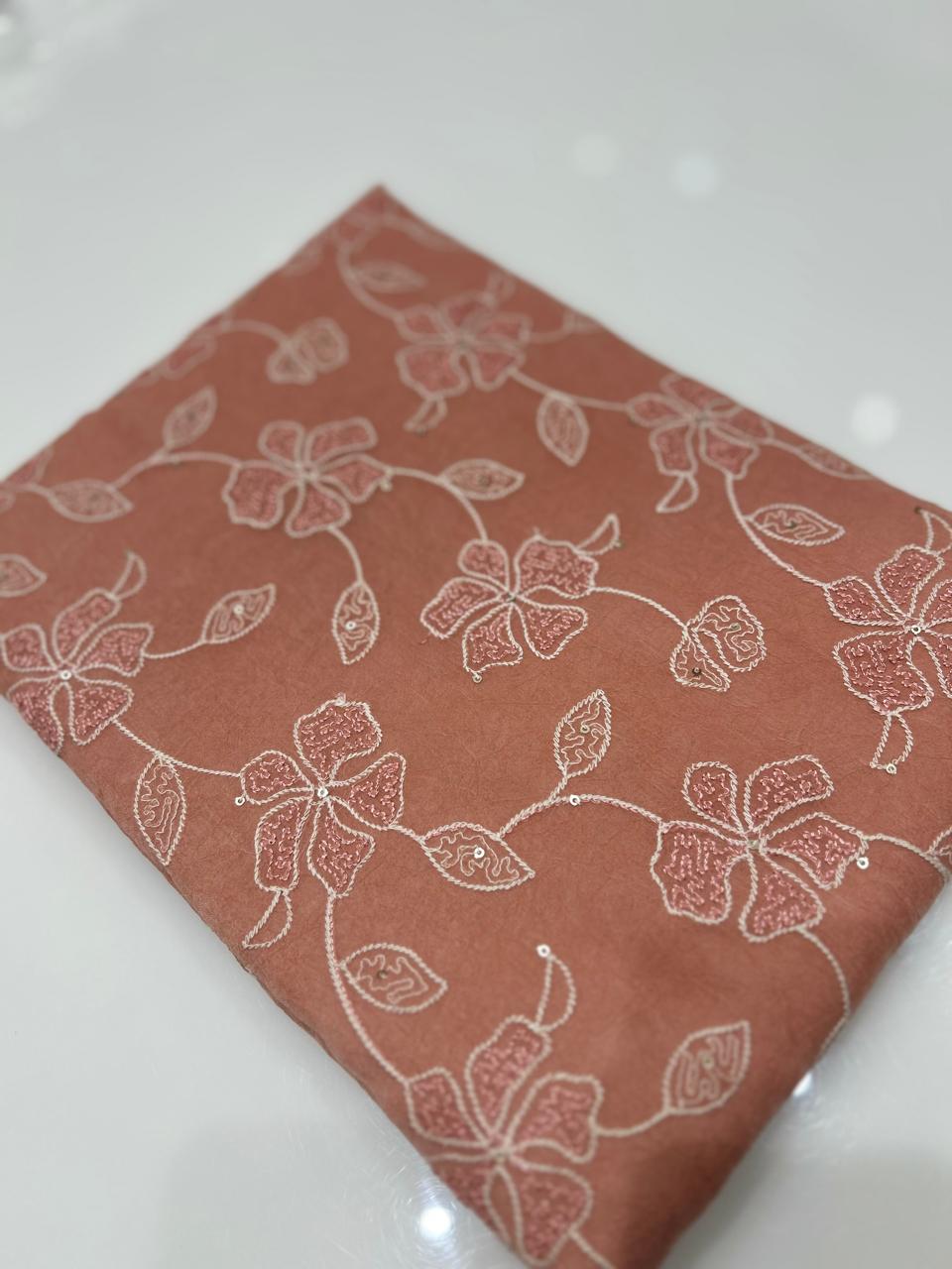 UNSTITCHED SALWAR  SUIT SET -Lavender shade Search code 7765