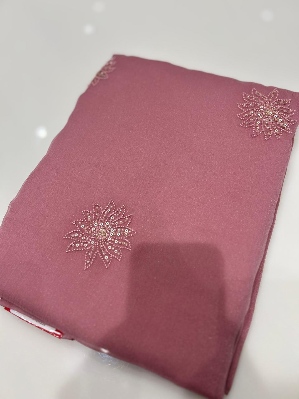 UNSTITCHED SALWAR  SUIT SET -Pink shade Search code 7771