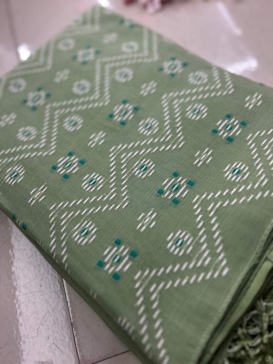 UNSTITCHED SALWAR  SUIT SET -Green shade Search code 7883