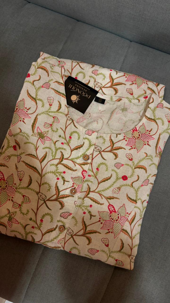 Kurta top  - peach   shade Search code 1001