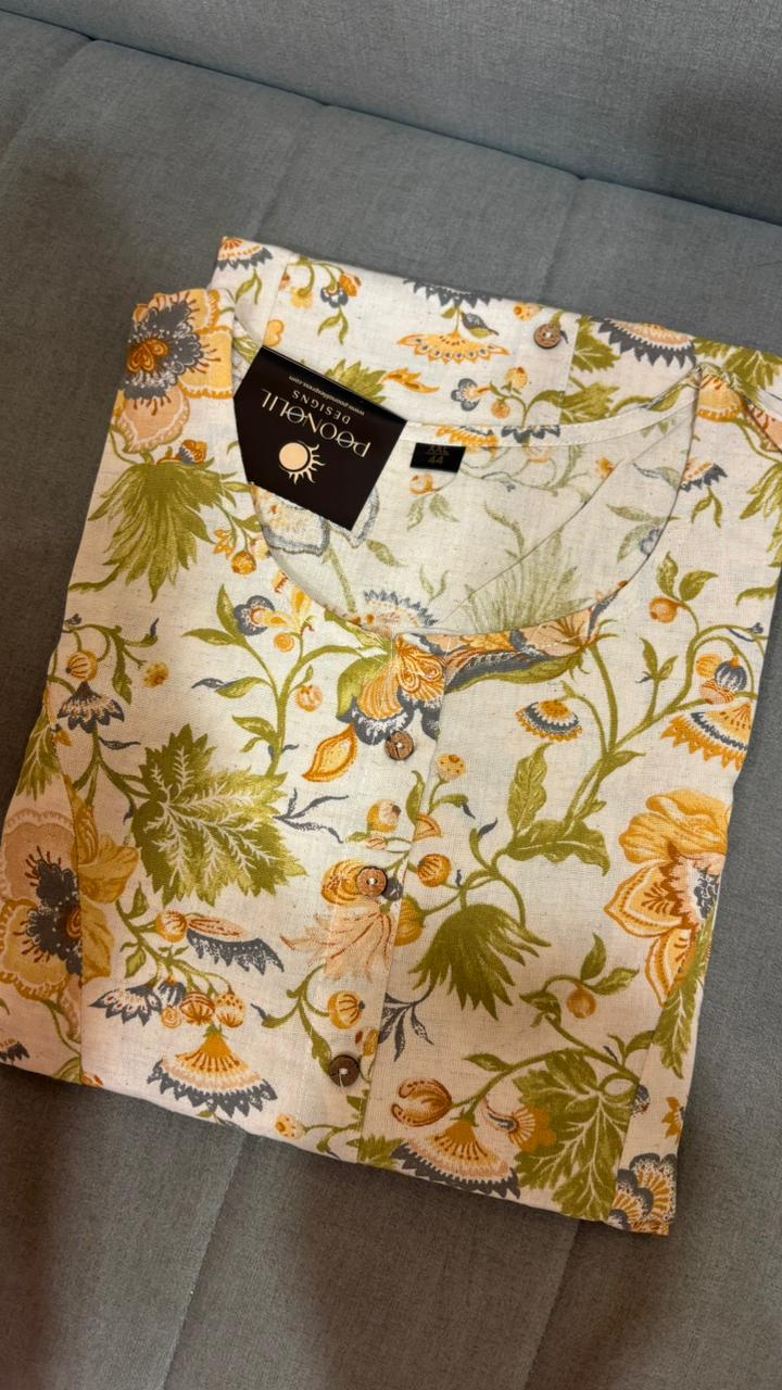 Kurta top  - green  shade Search code 1003