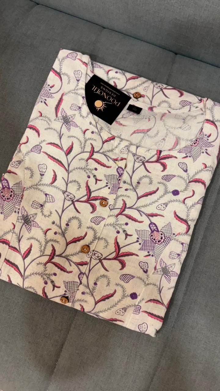 Kurta top  - pink  shade Search code 1002