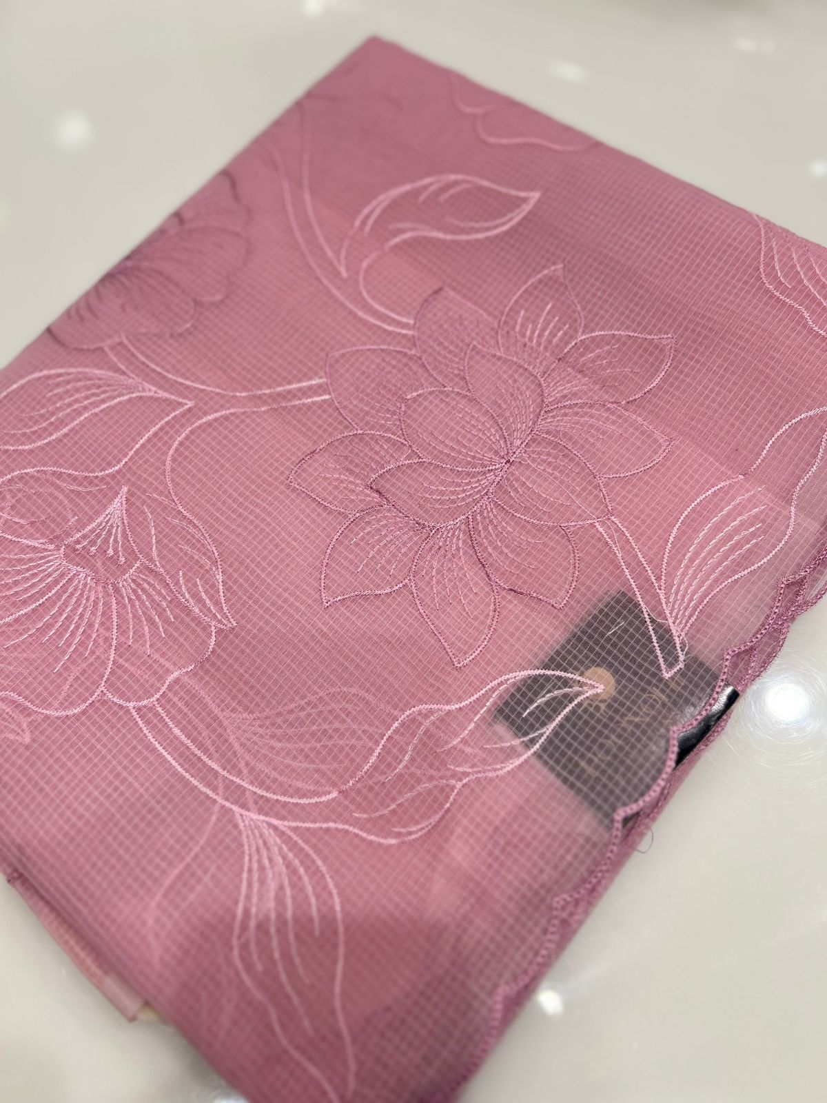 Net cotta Saree -Pink color Search code 8866